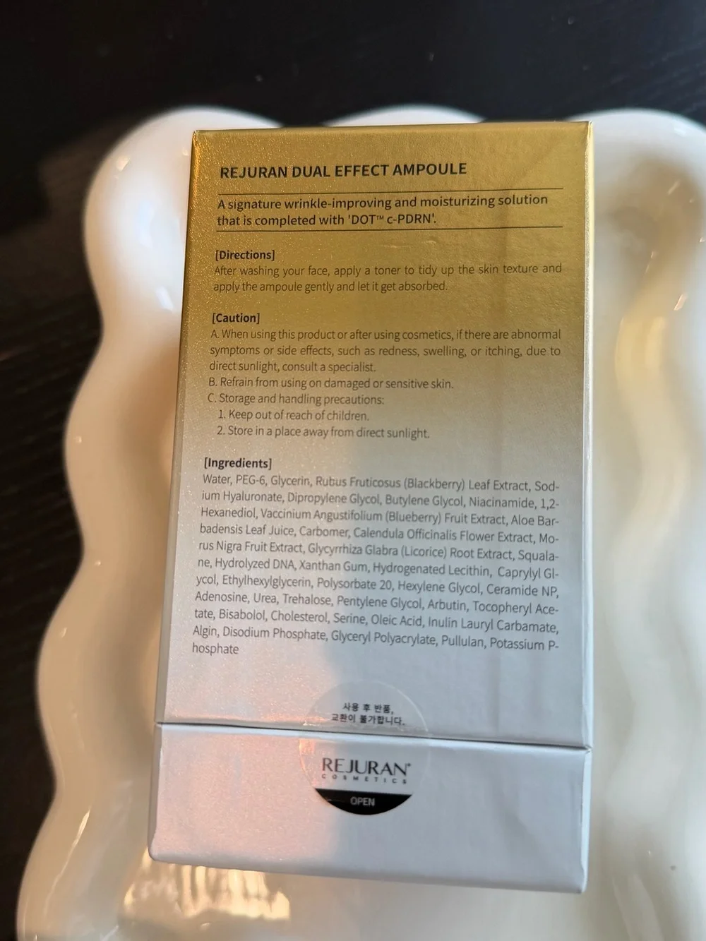 NIB Rejuran Dual Effect Ampoule c-PDRN® 0.5% Rejuvenating Serum Full Size